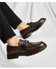 Kleidschuhe WEH Herren Penny Loafers Kuhleder Krokodildruck Hochzeit Party Casual Loafer Slip-on Büroanzug für Männer