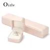 Oirlv Pink Luxury Jewelry Ring Box For Engagement Wedding Ring Box Birthday Jewerly Pendant Armband Halsband Display Presentlåda 231227