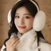 Berets Fashion Soft Winter Female Earflap Male Keep Warmer Adult Folding Ear Cover Warmers Earcap Plush Earmuffs