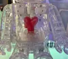 Collectable Le Bearbrick émotionnellement indisponible transparent Red Black Heart Collecteurs de jouets Art Figures Modèle de travail Toys Gi DHEF0