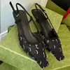 Women's slingback Sandals pump Aria slingback shoes are presented in Black mesh with crystals sparkling motif Back buckle closure Size 35-40