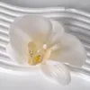 Dekorativa blommor 10st Big Silk Butterfly Orchid Heads Petals Artificial Flower Head For DIY Flores Cymbidium Handmade Wedding Home