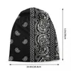 Berets Cool Paisley Bandana Style Skullies czapki dla mężczyzn kobiety unisex streetwear zimowy ciepły dzianinowy kapelusz dla dorosłych czapki czapki