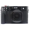 HAOGE LHX54B Square Metal Lens Hood med 49mm adapterring för Fujifilm Fuji X100V Camera Black 231226