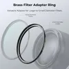 K F -koncept 4982mm mässingsfilteradapter Ring Stegup Kompatibel med alla kameralinsfilter 3 Rengöringsduk 231226