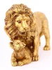 Creative European Figurine Golden Lion Ornement Resin Craft Home Decorations Office Table Restaurant Accessoires décoratifs 231227