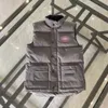 Designer donsvest zak jassen parka's rits badges heren downs casual jas Canadese gans tops uitloper meerdere kleuren XS-XXL