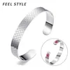 Personality Cross Pattern Alert ID Bracelet Silver Black Color Stainless Steel For Men Bangle232N