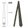 Papillon Teschio vintage Teschi Stampa 3D Cravatta 8 cm di larghezza Cravatta in poliestere Accessori per camicie Decorazione per feste