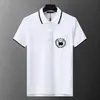 Prawidłowy styl projektanci Polos Shirt Mash Mass Men Business Casual Sports Bos Tshirt krótkie rękawowe mistrz odzieży sportowej Polo T Shirt SLPW