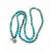 108 Mala Collana con braccialetto di perline Regalo di gioielli in pietra naturale per le donne Yoga Lotus Om Bracciale Meditazione Pietra curativa CX200730293p