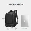 School Bags Men's Travel Backpack Multifunctional Black Laptop Bag Outdoor Sports Waterproof Handbag Large Capacity Crossbody Carrying