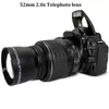 Obiettivo teleobiettivo 52MM 20X per D7100 D5200 D5100 D3100 D90 D60 e altri obiettivi per fotocamere DSLR con filettatura filtro 231226