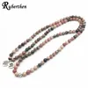 Ruberthen 2018 Natural Black Vein Rhodonite Bracelet Tree Of Life Ohm Charm Healing Beaded For Women J1907223131