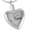 Pendant Necklaces CMJ8545 High Polished Heart Shape Engravable Cremation Urn Necklace Memorial Jewelry Ash Lockets