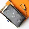 2024 Woman Mens Wallets designer wallet short wallets coin purses luxury purse card holder canvas leather Key Chain Flowers TOP