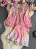 Habiller Ly Varey Lin New Summer Women Fashion Print Two Piece Set Vneck Laceup Shirts Tops + High Wide Jam Shorts avec des combinaisons de ceinture