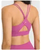 LU Hollow Sexy Back Yoga Bra Blot And Wide Gathering Shock-proof Running Sports Unterwäsche Top