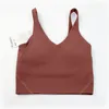 2024 LU align Tank Top U Bra Yoga Outfit Women Summer Tert Tirt Top Broc Tops Stiless Fashion Stest Colors