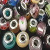 Pretty 925 Silver Loose Murano Beads Lampwork Glass Beads Fit Biagi European Charm Style Bracelets 100pcs276l