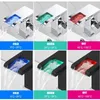 Torneiras de pia do banheiro LED RGB Color Waterfall Basin Torneira Mixer Tap Black Deck Single Handle WC