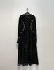 Casual Kleider Oansatz Langarm Kleid Dot Prin Samt Vestidos Mujer Japan Vintage Gericht Stil Vestido Ropa Frühling Frauen