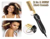 2 in 1 Comb Hair Straightener Flat Irons Straightening Brush Heating Comb Hair Straight Styler Hair Curler peigne chauffant 2206163150531