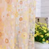 Cortina 100 X200cm Janela Sheer Tulle Transparent Shades Pequenas Cortinas Florais Tela Voile