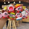 Gra Kirby Figure Key Chain Akcesoria Croc Charms Rakiet Raccoon Rubber Pvc Plastikowe klawisz 3D Kirby Biecian