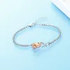 Link Bracelets Rose Flower Urn Bracelet For Ashes Adjustable Cremation Jewelry Loved One Keepsake Bangle Gift Women