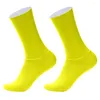 Sports Socks Aero 2023 Anti Slip Silicone Summer Whiteline Cycling Men Cykel Sport Running Cykel Calmetines Ciclismo