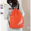 Large Drawstring Soccer Backpack Sports Gym Bag With Shoe Compartment Light Basketball Bag Travel Hiking Daypack for Men Women 231227