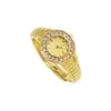 Cluster Rings 520 Small Gold Watch Ring Copper Plated Open Women's Digital Wild Thumb For Women Love