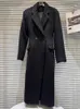 High Street Est Winter 2023 Designer Overcoat Women s Double Breasted Wool Long Coat 231227