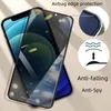 Anti-Spy Privacy Screen Protector voor iOS 15 Pro Gehard glasfilm met Airbag Edge Eenvoudige installatie