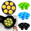 7 polegadas Air Fryer Fritar Cage Plank Baking Pan Rack Pot Acessórios