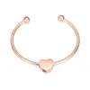 Cremation Jewelry Heart Urn Bangle For Ashes Adjustable Cuff Opening Bracelet Women Gift250W