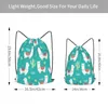 Sacos de compras No Prob-Llama Drawstring Backpack Homens Gym Workout Fitness Sports Bag Bundled Yoga para Mulheres