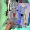 قابلة للتجميع Bearbrick عاطفيا غير متوفرة شفافة حمراء أسود القلب هواة جمع الأشكال الفنية نموذج العمل تزيين العمل GI DHEF0