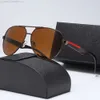 PD03 Top Luxury Oval Sunglasses Pradda Men Designer Nuances Summer Polarise Eyeglass Black Vintage Vintage surdimension