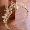 Couronnes en cristal de couleur or, diadème de mariée, reine de la mode pour mariage, couvre-chef, Branches de libellules, bijoux de cheveux de mariage 250i