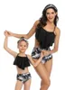 Wear Shop Sport Eltern Kind Swiwear Badeanzug Bikini Anzug Split Kinder Frauen Mädchen Kinder sexy Yakuda flexibel stilvoll Leopardenmuster b