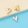 Charms 3PCs Edelstahl Liebe Herz Anhänger Gold Farbe Valentinstag Für Schmuck Machen Diy Ohrringe Armband 16X12mm