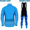 Vestes pour hommes automne cyclisme pantalons et haut ensemble hommes manches longues fermeture éclair course maillot costume bleu imprimé vêtements