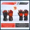 Salvador Heat Guantes de cuero calentado eléctrico Guantes recargables Guantes impermeables con calefacción para hombres Mujeres en bicicleta Ski Termal Cálido 231227