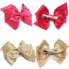 30 Pieces 4.5 Inch Hair Bows Clips Chiffon Ribbon Boutique Pigtail Hair Bow Alligator Clips For Girls Toddlers Kids 231226