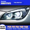 Car Styling Lighting Front Lamp Daytime Running Light Dynamic Streamer Turn Signal Indicator For BMW F01 F02 740i 730i 735i LED Headlight 09-15