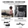 Avslappning Massage Pillow Vibrator Electric Shoulder Back Heating Knådan Infraröd terapi Kudde Shiatsu Neck Massager 231227