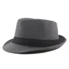 Klassiker Autumn 2023 Vinter Short Brim Felt Fedoras Hat Men Black Panama Vintage Top Sombrero Trilby Mens Hats Gentleman Fedora 231226