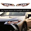 För Toyota Avalon LED-strålkastare 19-22 Bil Accessoires Auto Part Headlamp Dayime Running Light DRL Dynamic Streamer Turn Signal Indicator